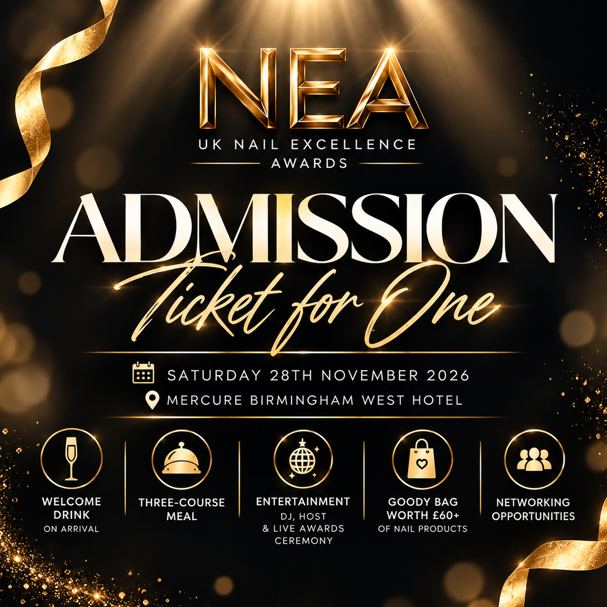 UK Nail Excellence Awards– Ticket for 1